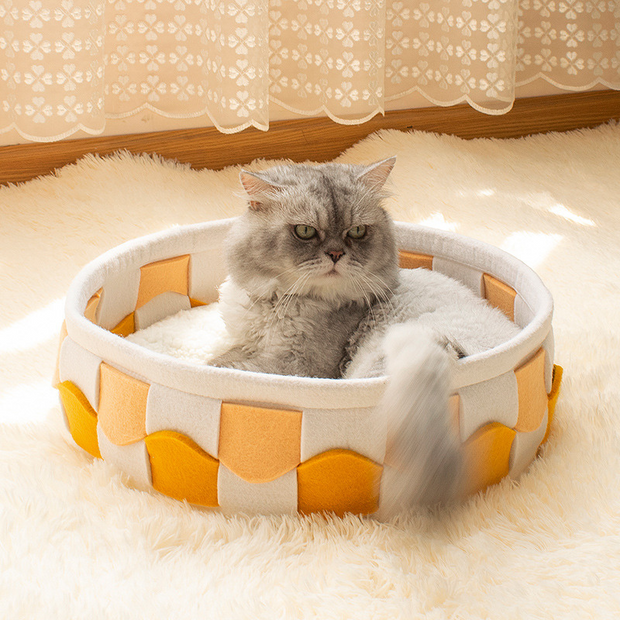 KuschelKörbchen Cat Beds PfotenLAND Orange  