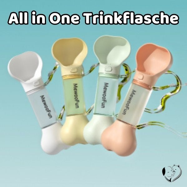 All in One Trinkflasche Wasserspender PfotenLAND   