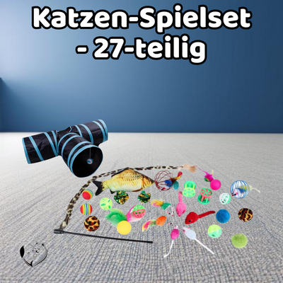 Katzen-Spielset - 27-teilig Katzenspielzeug PfotenLAND   