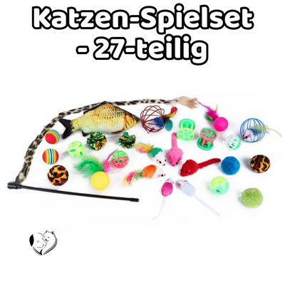 Katzen-Spielset - 27-teilig Katzenspielzeug PfotenLAND   